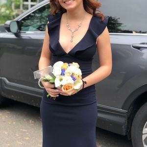 Navy Blue Prom Dress